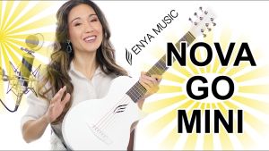 Enya กีตาร์โปร่ง Nova Go Mini ท่องเที่ยว กีต้าร์รา 1/4 ชุดของขวัญสำหรับ ผู้เริ่มต้นเด็กหญิงเด็กชาย กีตาร์ไฟเบอร์คาร์บอนขนาดเล็ก