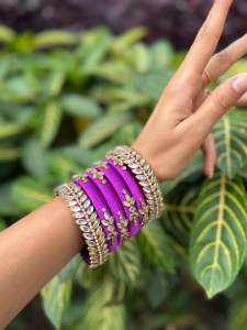 Premium Silk Thread Bangles Red/ Deepawali gifts/ Pooja gifts/ return gifts/ return favours / Diwali gifts / ndian Bangles with Kundan