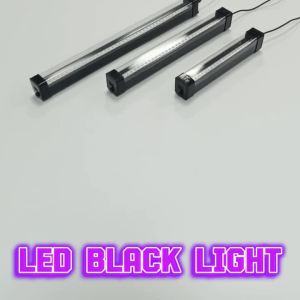 40/60/80 LED Black Light Tube - with switch 360 degree rotation UV lamp for glow party body art Halloween Christmas holiday