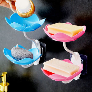 Lotus Soap Box: A Stylish & Practical Wall-Mounted Double-Layer Draining Flower Soap Holder