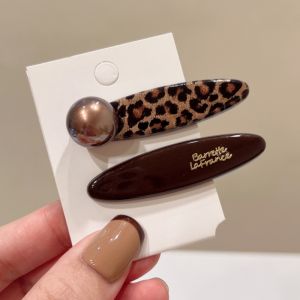 Kẹp Tóc Họa Tiết Da Báo Cao Cấp Cho Nữ 2025 Kẹp Tóc Trán Kẹp Tóc Bên Hông Kẹp Tóc Một Từ Phụ Kiện Tóc Thời Trang