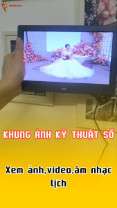 Khung ảnh kỹ thuật số chuyển động HD có loa điều khiển từ xa hỗ trợ thẻ nhớ usb. Quà tặng sinh nhậtđám cướigia đình