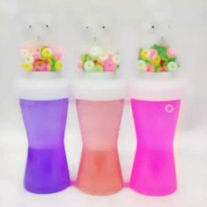 Satu Keluarga Mainan Slime Karakter Gliter Warna Warni M336 Crystal Slime Glitter Motif / Slime Jelly Clear Kids Toys Import