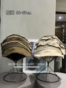 Japanese Style Y2g Ruched Beret Female All-Match and Sweet Sun Protection Face Slimming Bucket Hat Artistic Painter Newsboy Hat