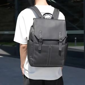 SIDE KICKS Derby PU Backpack 15.6 Laptop Men Woman Beg Galas Lelaki Perempuan 男女大容量背包
