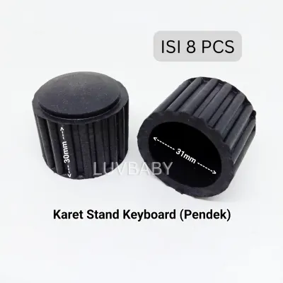 (8 pcs) Karet Stand Keyboard - Model Pendek