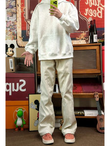 กางเกงปีนเขาแบบมีซิปหนาสำหรับผู้ชาย ฤดูใบไม้ร่วง/ฤดูหนาว กางเกงขายาวทรงตรง กันน้ำ กางเกงขายาวสำหรับเล่นกีฬากลางแจ้ง เอวกลาง