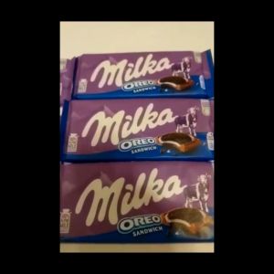 1PC MILKA Alpine Milk Chocolate Bars (100g) – Imported from Germany Oreo Chips Ahoy