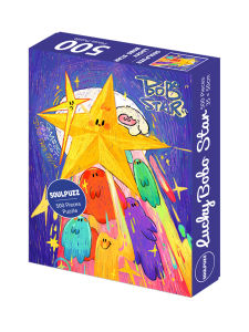 High Difficulty 500 Piece Jigsaw Puzzle Stress Relief Toy for Couples Lucky Bobo Star Adult Paper Material Brain Teaser Gift