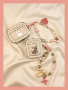 Ins Electroplated Cat Dog Airpods4 Protective Case Wireless Bluetooth Soft Shell Compatible with Pods Second Generation AirPodPro Fourth Generation