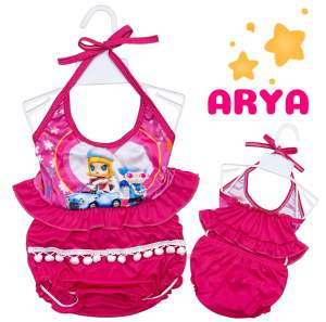 ชุดว่ายน้ำเด็กผู้หญิง (รหัสR05) ทูพีช ลายการ์ตูน ฟรีไซส์5-12กิโล สีสันสดใส คุ้มเกินราคามากค่ะ