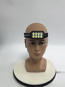 ESMARTER | USB Rechargeable Headlamp Portable LED Headlight Built in Battery Torch Portable Working Light Fishing Camping Head Light