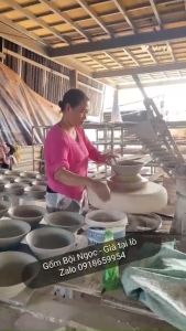 Bộ 10 Chén Bí Ăn Cơm - Chén Canh - Gốm Lái Thiêu