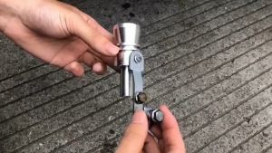 Universal Turbo Sound Whistle Exhaust Pipe Aluminum Car Exhaust Pipe Sound Wave Simulator Exhaust Accessories