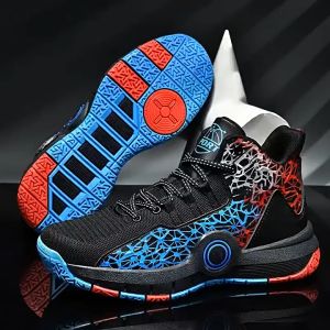 Korean fashion Basketball shoes for men breathable sneaker shoes rubber shoes for men Soft soled basketball shoes