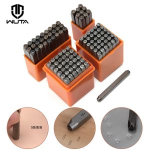 WUTA 27/36 ชิ้นชุดแสตมป์ตัวอักษร Number & Letter Stamping Punch ชุดเหล็ก Die ลายนูน DIY เครื่องประดับโลหะโลโก้หนัง 3 มิลลิเมตร