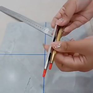 Diamond Glass Knife Glass Scribe Tile Cutter Lettering Pen Tip with Alloy Head Tungsten Steel Glass Cutter