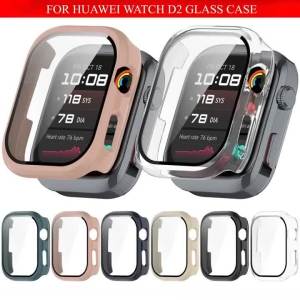 Glass+Case for Huawei Watch D2 Screen Protector Anti-scratch Film Bumper Protective PC Cover for Huawei Watch D2 Accessories