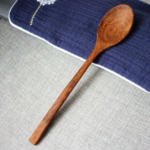 Long Handle Wooden Spoon Chicken Wing Shaped Honey Spoon Kitchen Utensil for Stirring Soup And Rice Korean Style Cooking Spoon