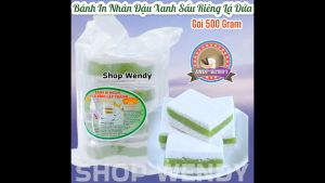 Bánh In Nhân Đậu Xanh Lá Dứa -Công Lập Thành -500gr-Ăn Chay Được{Bánh Trung Thu Bánh Kẹo Bánh Pía Ăn Vặt Lạp Xưởng}