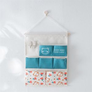 Hanging Storage Bag Wall-Mounted behind the Door on the Wall Cloth Storage Bag Student Dormitory Multi-Functional Bedside Fantastic Wall Mounted Accessories