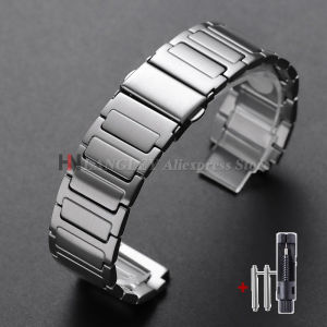 Stainless Steel Watch Strap for Casio 18mm 20mm 22mm Watchband for Smartwatch Bracelet Folding Buckle Silver Black Men SportBelt