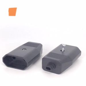 1PC White Assembly EU female Detachable plug adapter European EU mother hole industrial machine avoid welding power cord socket