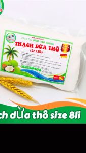 COMBO 7KG THẠCH DỪA THÔ ÉP KHÔ SIZE 5LI TẶNG KÈM HƯƠNG_LOẠI TÚI 1KG
