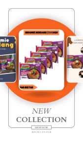 5PCS Indomie Kuliner Indonesia Mie Goreng Rendang Khas Sumatera Barat