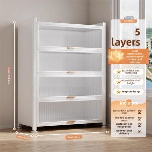 DIBIOU | Steel Multi-level Dustproof Storage Cabinet