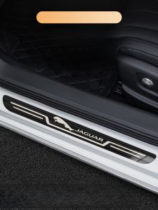 Jaguar XEL XJ F-PACE XFL E-PACE XE XF Car Modification Welcome Pedal Threshold Bar Auto Accessories Body Window Trim