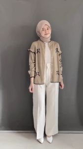 CARDIGAN RAJUT POPPY KNIT / CARDIGAN RAJUT PITA / ATASAN WANITA