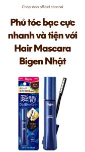 Nhuộm tóc bạc tạm thời Bigen Hair Mascara 15ml Nhật