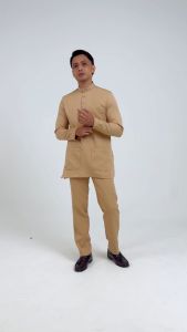 Forest x Hatta Dolmat Baju Melayu Cekak Musang Regular Fit Ayah Anak Sedondon Baju Raya Set  - BM23766 / FK23766BM (B)