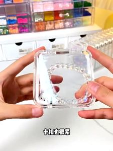 Acrylic Crystal Jewelry Storage Box Transparent Crystal Beads Bracelet Necklace Storage Organizer 透明手链收纳盒