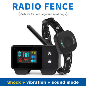 480m Dog training collar Waterproof Electronic Pet Fence System Containment Sound Shock Collar Wireless Dog Fence Dog Training Collar