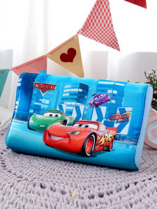 Childrens Cartoon Ultraman Pillowcase Summer Ice Silk Latex Pillow Core Cover Baby Kindergarten Nap Pillow 30x50