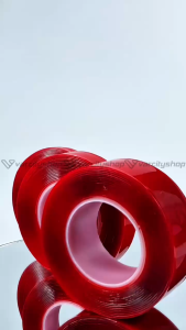 Perekat Double Tape 15MM Clear Transparan Bening 1.5CM