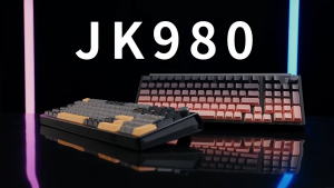 JK980 Wireless Three-mode Mechanical Keyboard Hot-swappable HIF Silent Office Gaming Keyboard