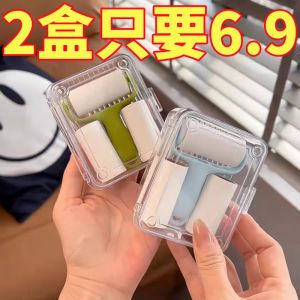 Portable Mini Roller Sticky Hair Remover Small Clothes Roller Brush Convenient Carry-On Floor Cleaning Tool Household Essential