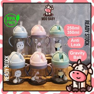 ⭐Moo Baby Water Bottle Baby Bottle Straw Botol Air Straw Baby Training Bottle Straw Baby Botol Air Baby Anti Tersedak
