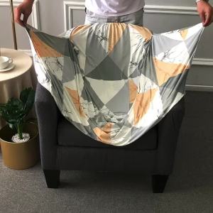 Elastic Club Chair Cover Leaves Jacquard Single Armchair Slipcovers Living Room Solid Color Bar Sofa Covers Furniture Protector