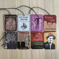 Personalized Aromatherapy Card Hanging Ornament Paper Material Wardrobe Car Fragrance Strip Series World Famous Works 10 Yuan 3 Pieces. 