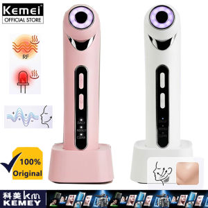 kemei Professional Facial Vibration Massager Constant Temperature Heating Anti-Wrinkle Facial Massage Instrument