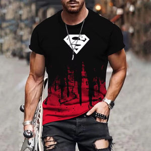 Hot Toys | 2026 Hot Selling Fashion Summer New Hero Superhero Logo 3D Printed Outdoor Sports Hip-hop Street Wear Mens T-shirt Large