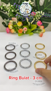 Asesoris Tas Ring Bulat 3 cm (A) / Ring O - Aksesoris Tas (IMPORT)