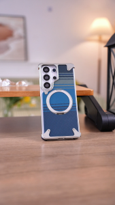Oatsbasf Shockproof Kevlar Fiber Texture Phone Case with Kickstand for Samsung Galaxy S26 Ultra/S25 Ultra