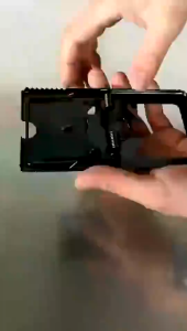 Mouse Trap High Sensitive Iron Steel Small Large Rodent Catcher Plate Clamp Spring Clamp Household Black Metal Mouse Pest Resistant Reusable Avoid Rusting Easily Kill Powerful Mechanism Snap Mice Mousetrap Spring Trap