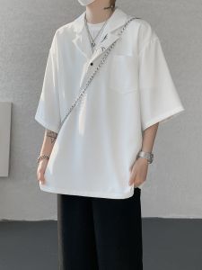 JIARONG | Breathable Large Size Cuban Collar Stylish Embroidered Quick-dry Shirt