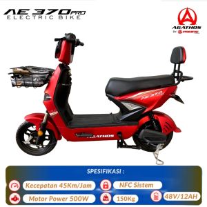 Sepeda Listrik E-Bike Pasific  AGATHOS AE 370 Pro Nfc Terbaru Bergaransi Resmi Sepeda Listrik Murah